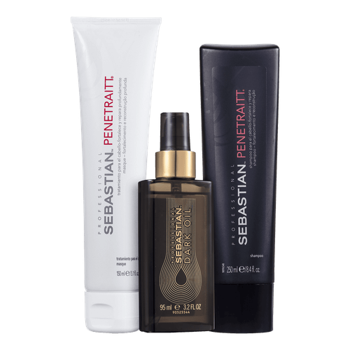 Sebastian Kit Bp Penetrait Sh 250ml + Masc 150ml +  Dark Oil 95ml