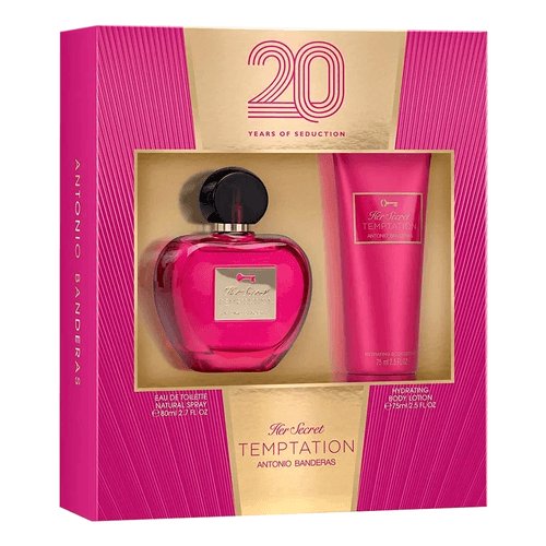 Antonio Banderas Her Secret Temptation Feminino - Eau de Toilette 80ml + Loção Corporal 75ml