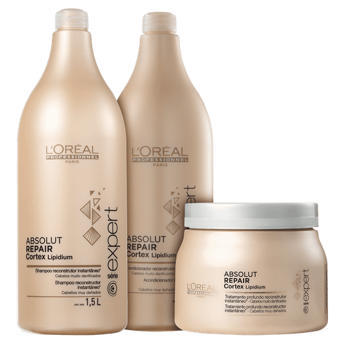 Loreal Professionnel Kit Absolut Repair Cortex Lipidium (3 Itens)