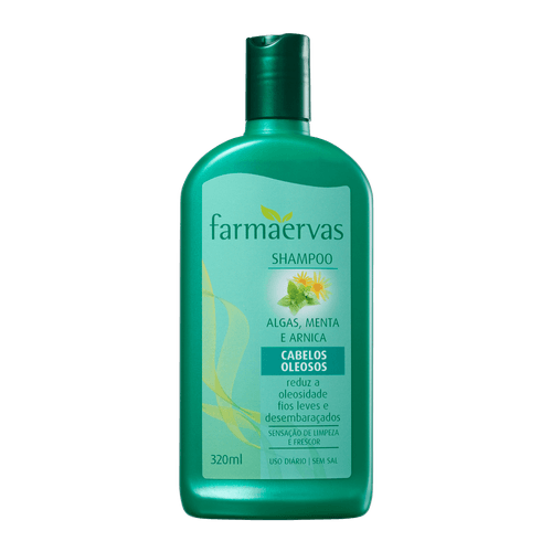 Farmaervas Algas, Menta e Arnica - Shampoo 320ml