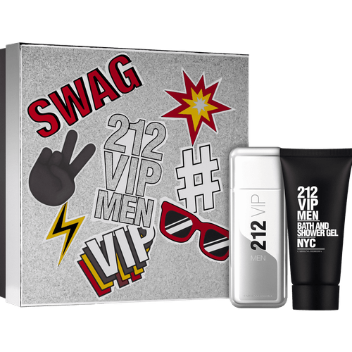 Carolina Herrera Kit 212 Vip Men Masculino - Eau de Toilette 100ml + Gel de Banho 100ml