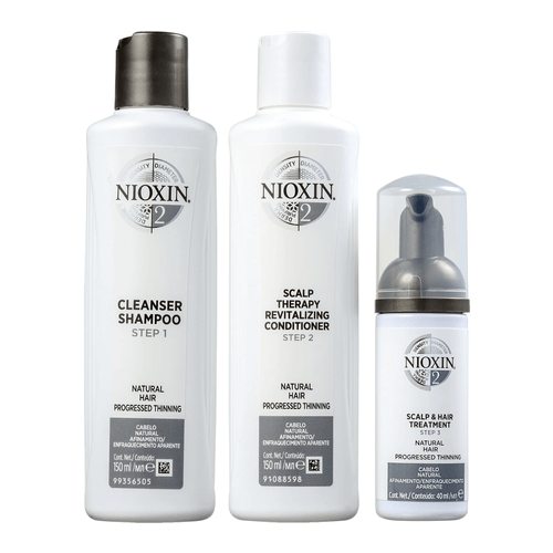 Nioxin System 2 Kit Fine Hair - Shampoo 150ml + Condicionador 150ml + Treatment 40ml