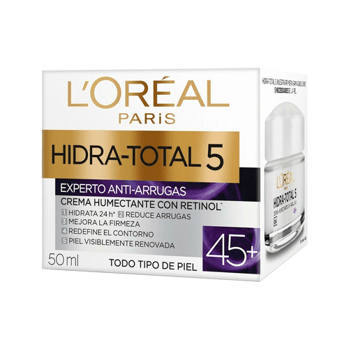 LOREAL HIDRA TOTAL 5 EXPERTO ANTI RUGAS + 45