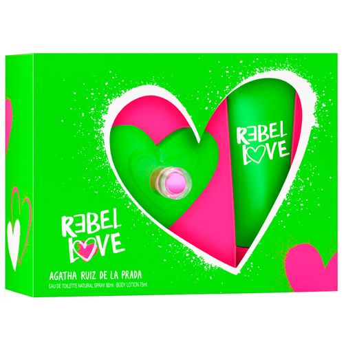 Agatha Ruiz de La Prada Kit Rebel Love Eau de Toilette 80ml + Body Lotion 75ml