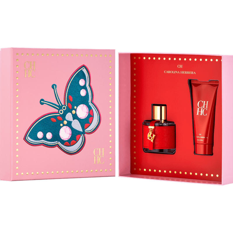 Carolina-Herrera-Kit-CH-Eau-de-Toilette---Perfume-100ml---Locao-Corporal-100ml