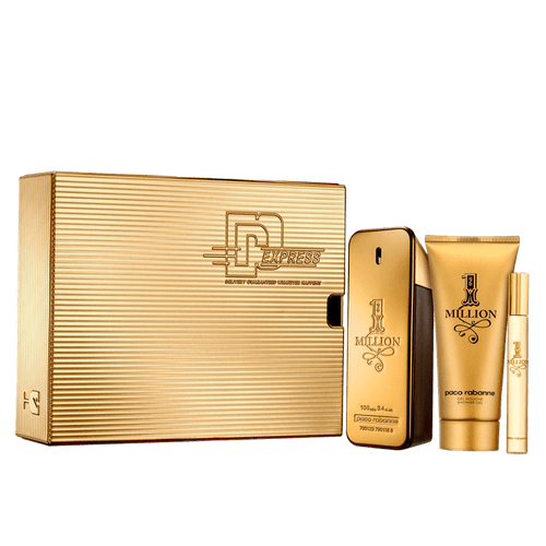 Paco Rabanne Kit One Million Express Masculino - Eau de Toilette 100ml + Gel de Banho 100ml + Travel Size 10ml