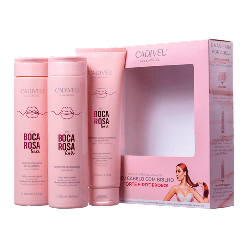 Cadiveu Kit Professional Boca Rosa Hair Limpeza & Cuidados Diários (3 Produtos)