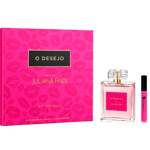 Juliana Paes Kit Especial o Desejo 100ml + Lip Gloss o Desejo