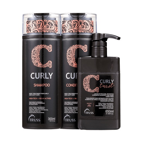 Truss Kit Curly Low Poo Trio (3 Produtos)