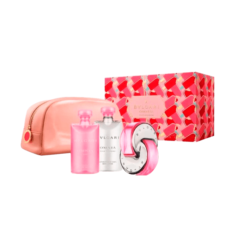 Kit-Bvlgari-Omnia-Pink-Sapphire-Eau-de-Toilette-65ml---Shower-Gel-75ml---Body-Lotion-75ml---Necessaire