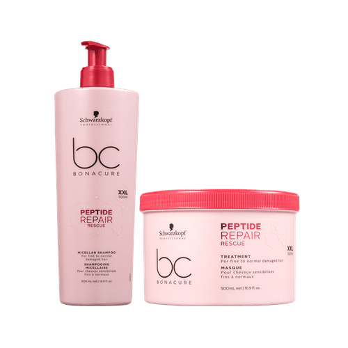 Schwarzkopf BC Kit Peptide Repair Shampoo 500ml + Máscara 500ml