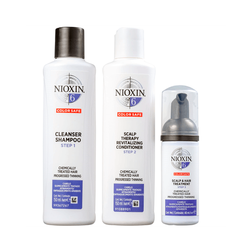 Nioxin System 6 Kit Shampoo 150ml + Condicionador 150ml + Treatment 40ml