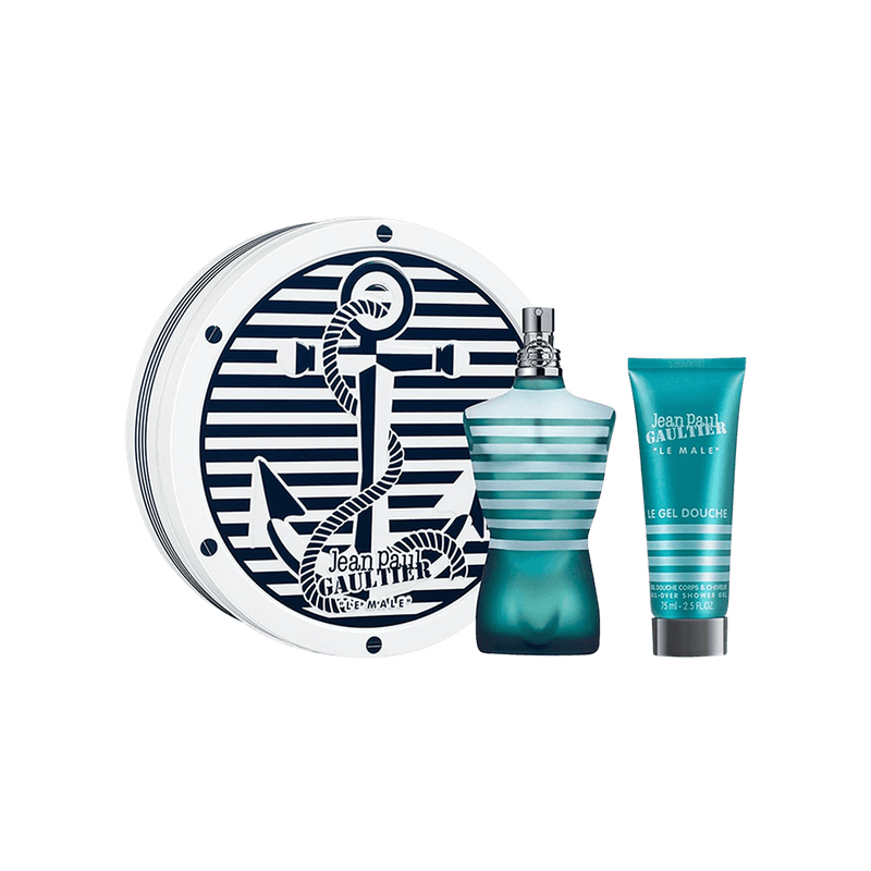 Jean-Paul-Gaultier-Kit-Le-Male-Eau-de-Toilette-125ml---Gel-de-Banho-75ml