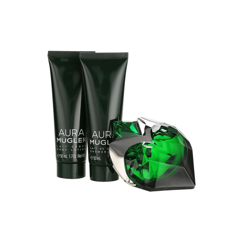 Thierry-Mugler-Kit-Aura-Basic-Xmas-Eau-De-Parfum-30ml---Locao-Corporal-50ml---Gel-De-Banho-50ml