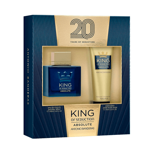 Antonio Banderas Kit King of Seduction Absolute - Perfume 100ml + Pós-barba 75ml