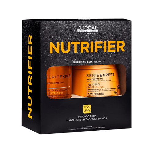 LÓreal Professionnel Kit Serie Expert Nutrifier - Shampoo 300ml + Máscara Capilar 250g