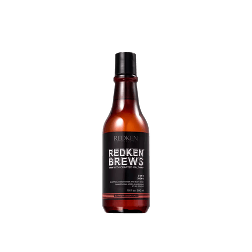 Redken Brews 3-In-1 - Shampoo Multifuncional 300ml