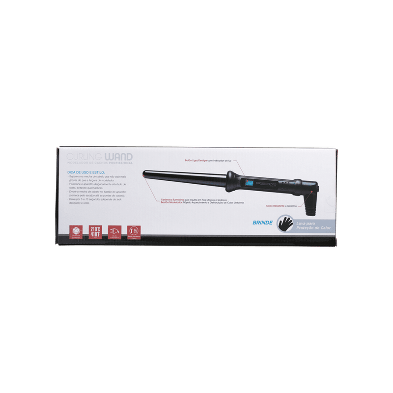 Kiss-New-York-Red-Pro-Curling-Wand-Conico---Modelador-de-Cachos-239g