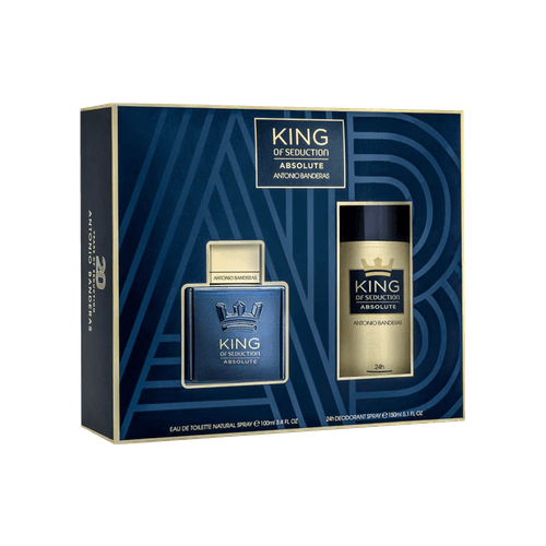 Antonio Banderas Kit King of Seduction Absolute Eau de Toilette - Perfume Masculino 100ml + Desodorante 150ml