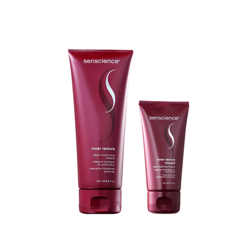 Senscience Kit Inner Restore Deep Moisturizing Máscara de Hidratação 200ml + Intensif Máscara Capilar 50ml