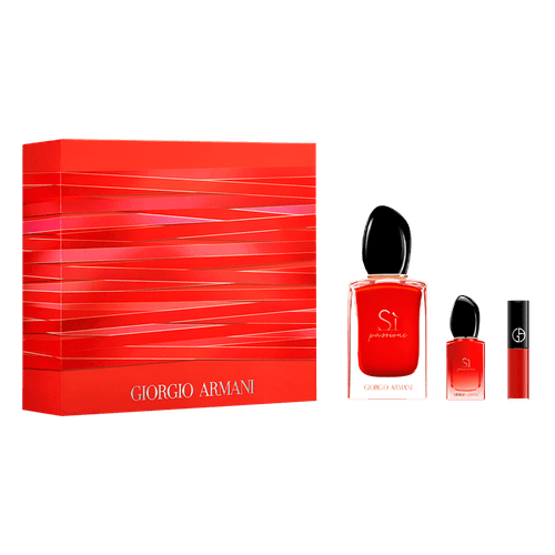 Giorgio Armani Kit Sì Passione Feminino - Eau de Parfum 50ml + Eau de Parfum 7ml + Batom