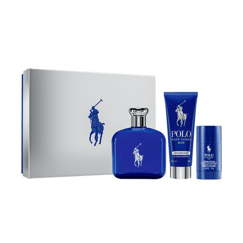 Ralph Lauren Kit Polo Blue Men Eau De Toilette 125ml + Pós Barba 100ml + Desodorante 75ml