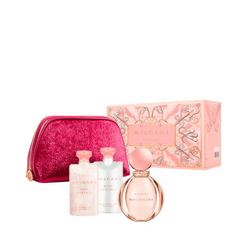 Bvlgari Kit Rose Goldea Feminino - Eau de Parfum 90ml + Gel de Banho 75ml + Loção Corporal 75ml + Nécessaire