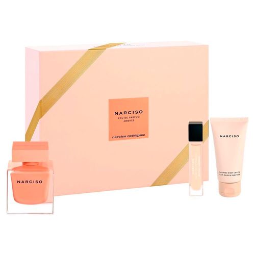 Narciso Rodriguez Kit  Eau de Parfum Ambrée 90ml + Miniatura 10ml + Body Lotion 50ml