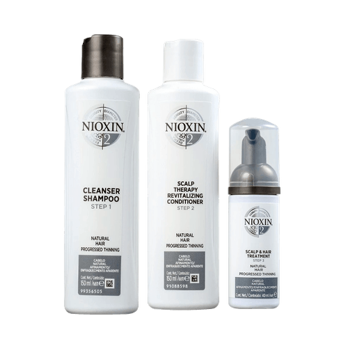 Nioxin System 2 Kit Shampoo 150ml + Condicionador 150ml + Treatment 40ml