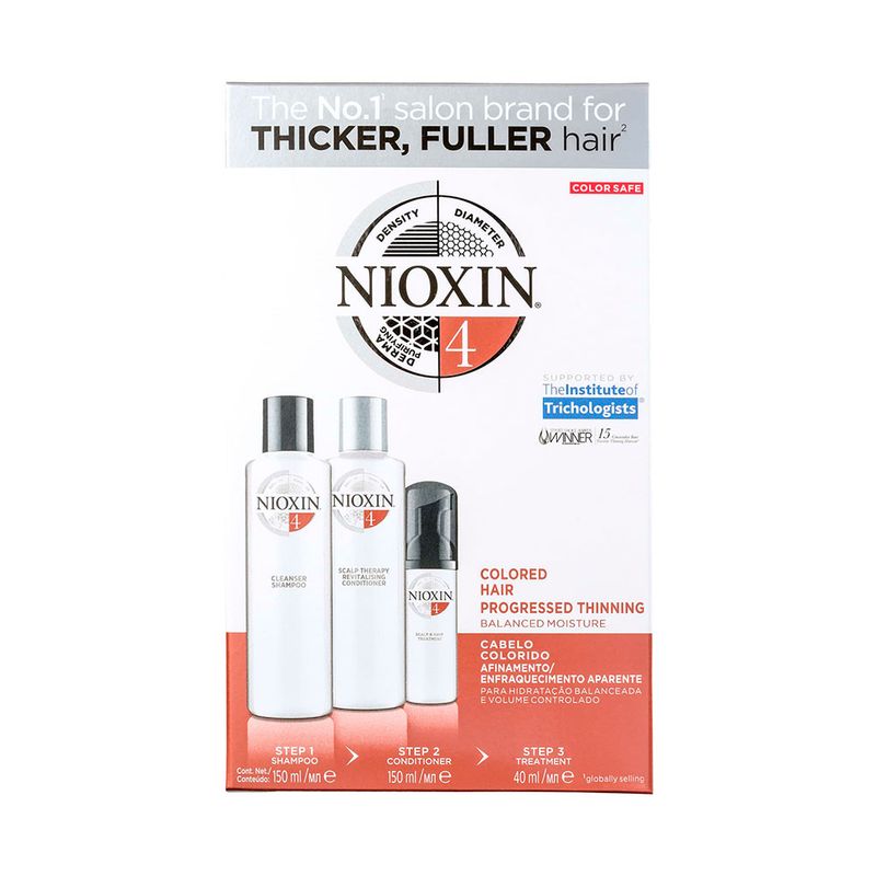 Nioxin-System-4-Kit-Shampoo-150ml---Condicionador-150ml---Treatment-40ml