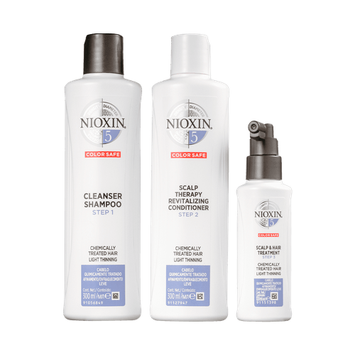 Nioxin System 5 Kit Shampoo 300ml + Condicionador 150ml + Treatment 100ml