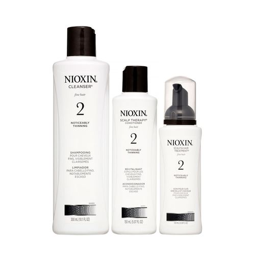 Nioxin System 2 Kit - Shampoo 300ml + Conditioner 150ml + Treatment 100ml