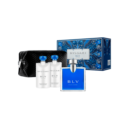 Bvlgari Kit BLV Pour Homme Spring Masculino - Eau de Toilette 100ml + Pós-Barba 2x75ml + Nécessaire