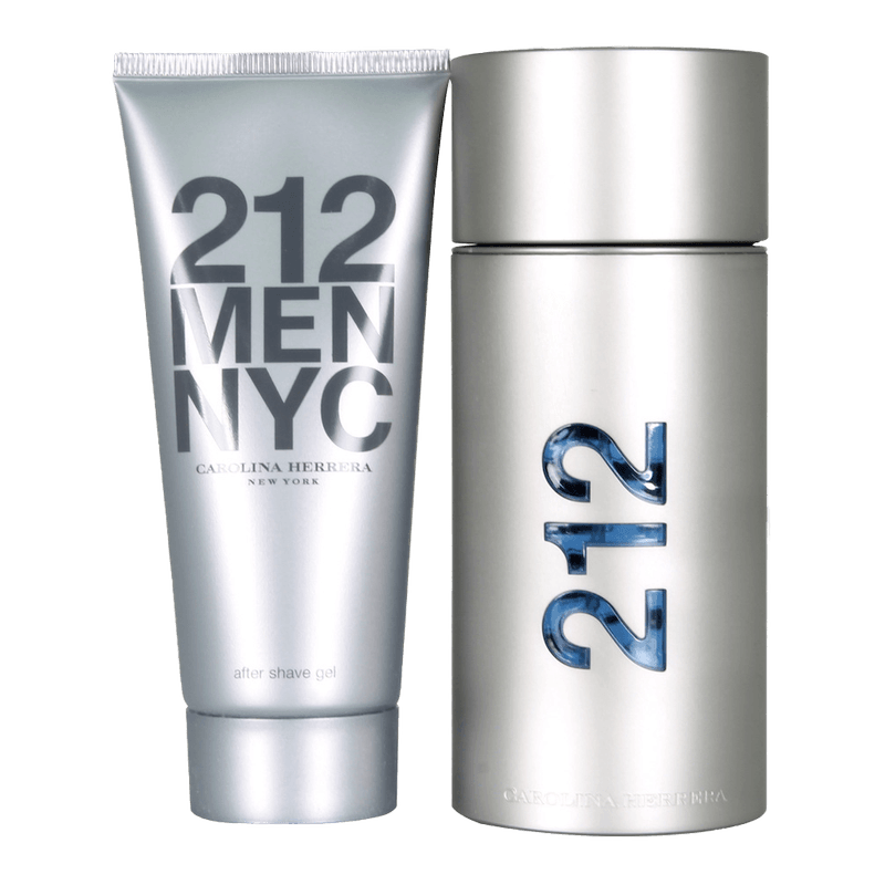 Carolina-Herrera-Kit-Perfume-Masculino-212-Men-Eau-De-Toilette-100ml---Pos-Barba-100ml