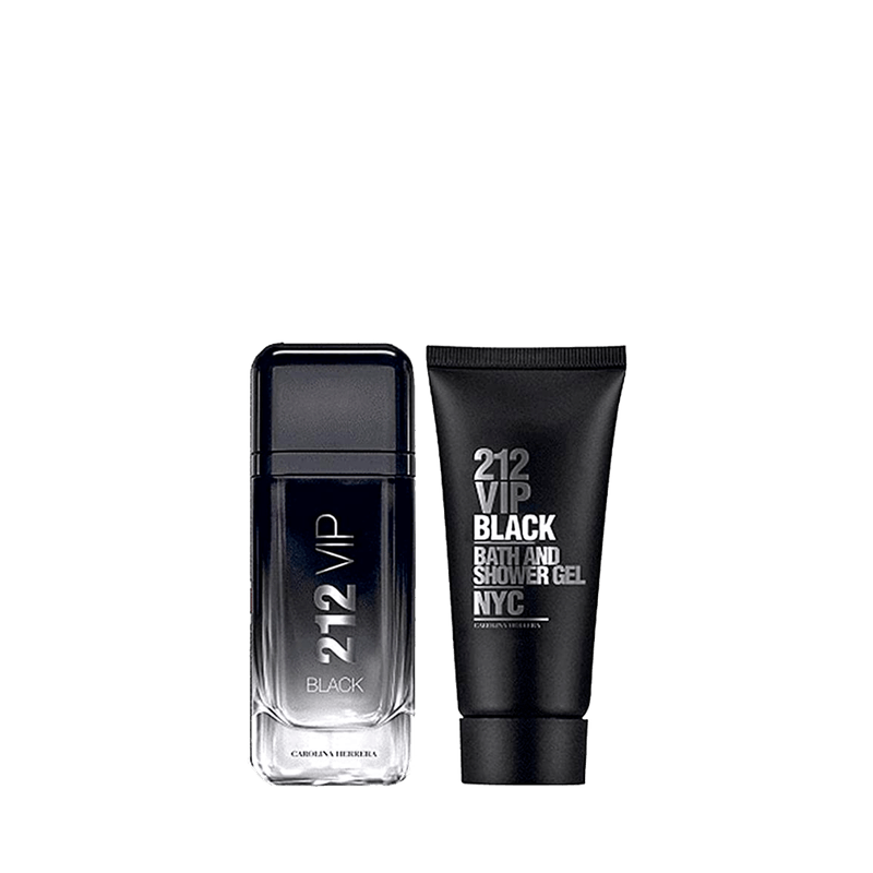 Carolina-Herrera-Kit-212-VIP-Black-Box-Masculino-Eau-de-Parfum-100ml---Gel-de-Banho-100ml