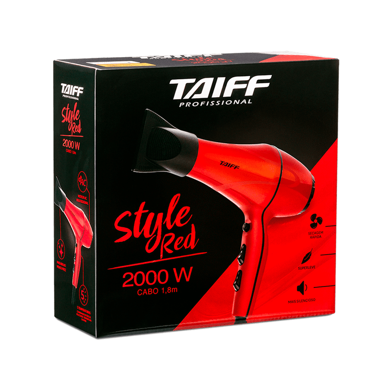 Taiff-Style-Red-220V-2000W---Secador-de-Cabelo