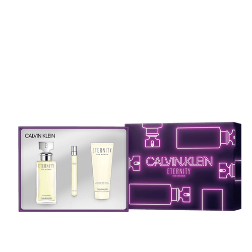 Calvin Klein Kit Eternity For Women - Eau de Parfum 100ml + Eau de Parfum 10ml + Body Lotion 100ml