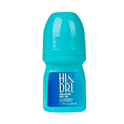 Hi & Dri Roll-On Unscented Antiperspirant  -  Desodorante Azul 50ml