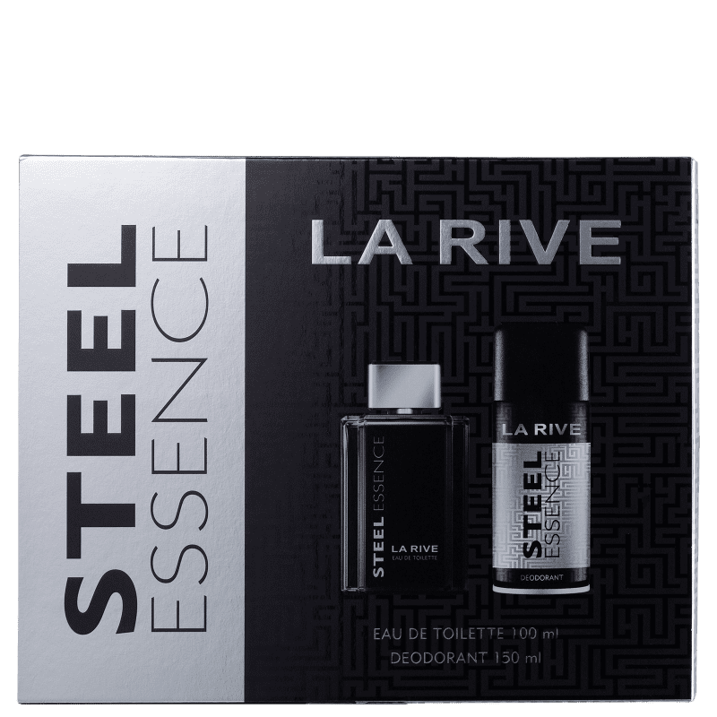 La-Rive-Kit-Steel-Essence-Masculino---Eau-de-Toilette-100ml---Desodorante-150ml