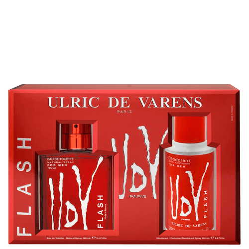 Ulric de Varens Kit UDV Flash Masculino - Eau de Toilette 100ml + Desodorante 200ml