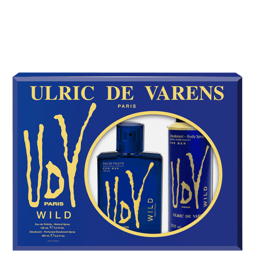 Ulric de Varens Kit UDV Wild Masculino - Eau de Toilette 100ml + Body Spray 200ml