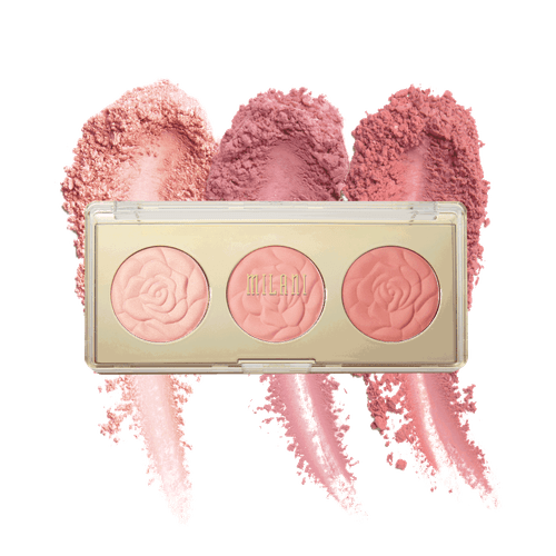 Milani Rose Blush Trio Pallette Flowers Of Love 01 - Paleta de Blush