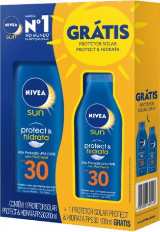 NIVEA Sun Kit Protect & Hidrata Fps30 200ml + F30 100ml