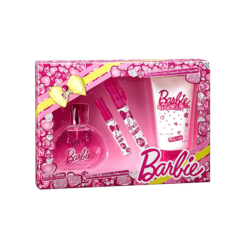 Disney Kit Barbie Eau De Toilette 4 Peças 9,5ml + 150ml + 100ml + 2,5ml