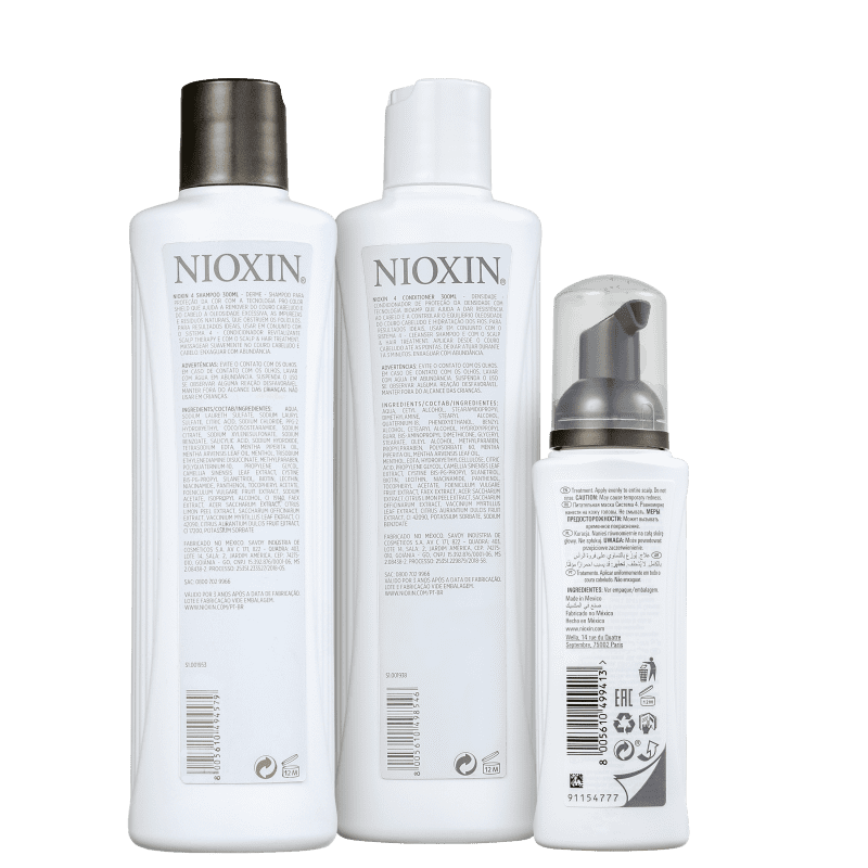 Nioxin-Kit-System-4-Shampoo-30ml---Condicionador-300ml---Tratamento-de-Couro-Cabeludo-100ml