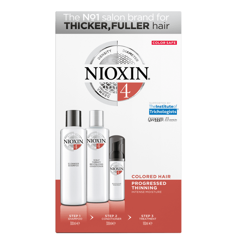 Nioxin-Kit-System-4-Shampoo-30ml---Condicionador-300ml---Tratamento-de-Couro-Cabeludo-100ml