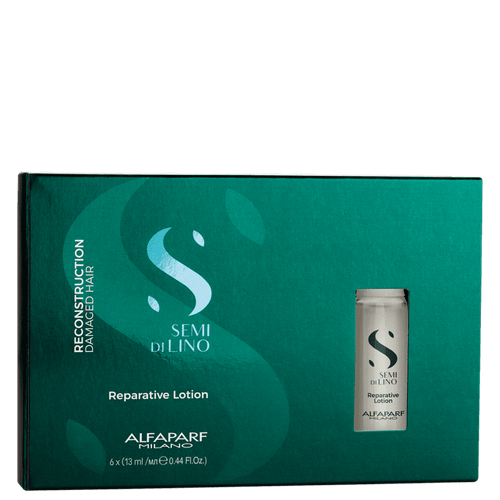 Alfaparf Milano Semi Di Lino Reparative Lotion - Ampolas 6X13ml