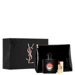 YSL-Kit-Black-Opium-50ml-Eau-de-Parfum---Batom-Vermelho---necessaire