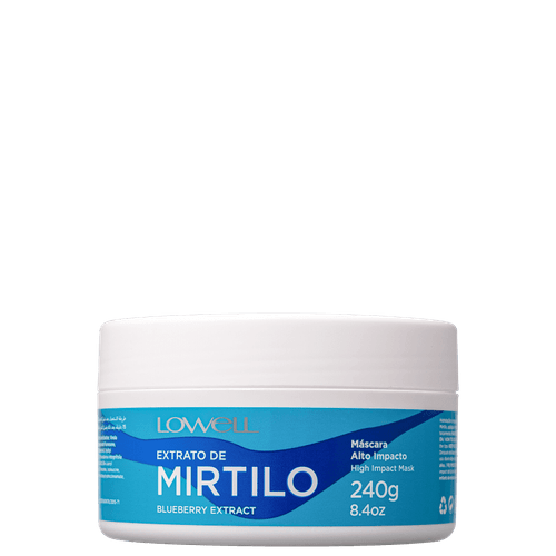 Lowell Extrato de Mirtilo - Máscara Capilar 240g