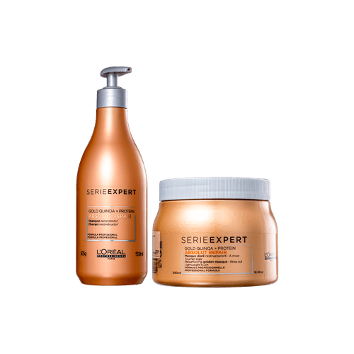 LOréal Professionnel Kit Serie Expert Absolut Repair Gold Quinoa + Protein Shampoo 500ml + Máscara 500ml